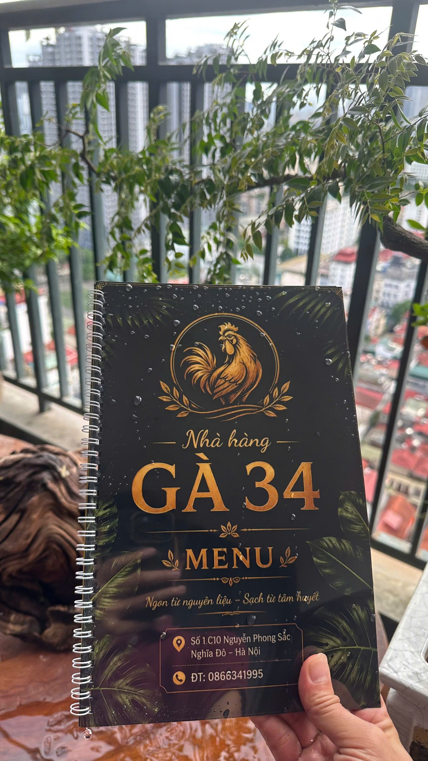 Menu đóng lò xo nhà hàng in sắc nét