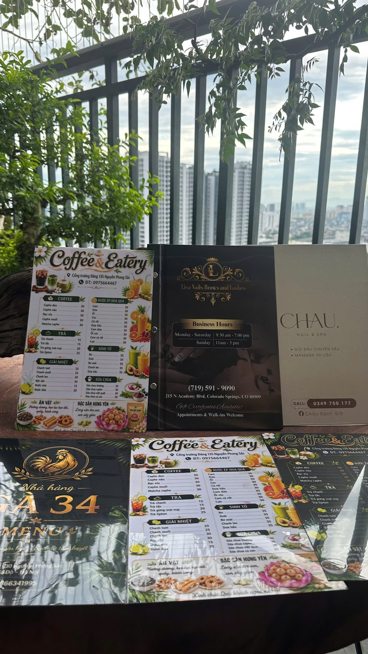 Nhiều mẫu menu thành phẩm thực tế tại In Hải Quân